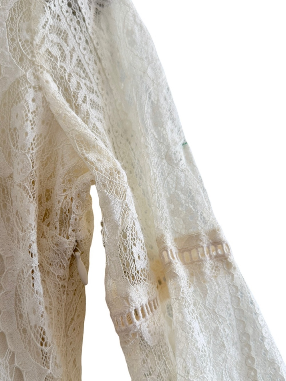 SHYANNE Lace Western Dress Cream Size XS Boho Romantic Mini Dress - Picture 8 of 13